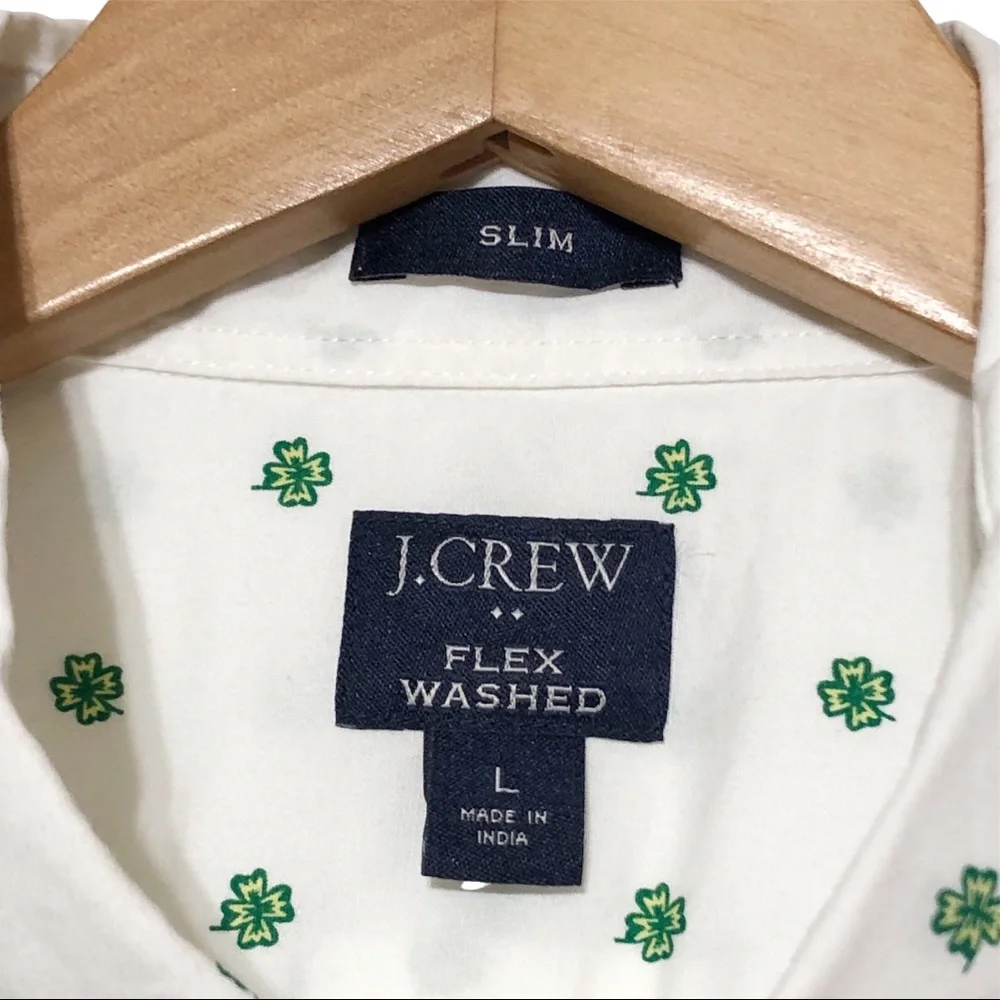 J Crew Flex Washed Printed Button Down Shirt - Picture 6 of 9